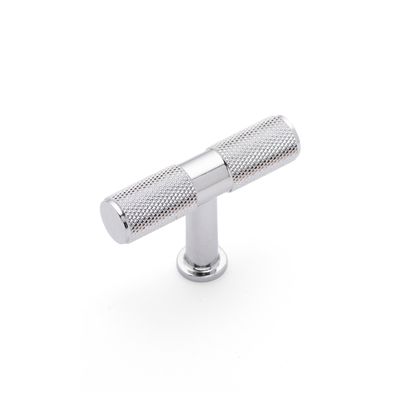 Fender Knurled T Knob, Solid Brass - Chrome