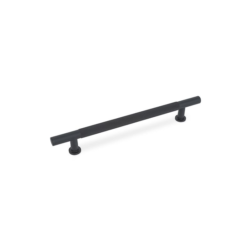 Fender Knurled T Bar Handle, 160mm Centres, Solid Brass - Matt Black