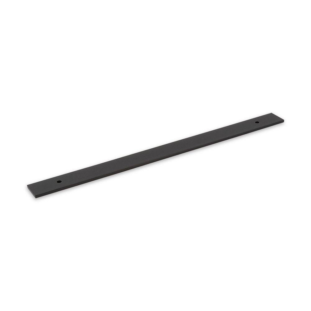 Fender Knurled / Linea Back Plate, 224mm Centres, Solid Brass - Matt Black