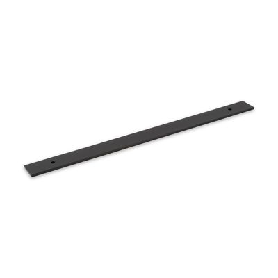 Fender Knurled / Linea Back Plate, 224mm Centres, Solid Brass - Matt Black