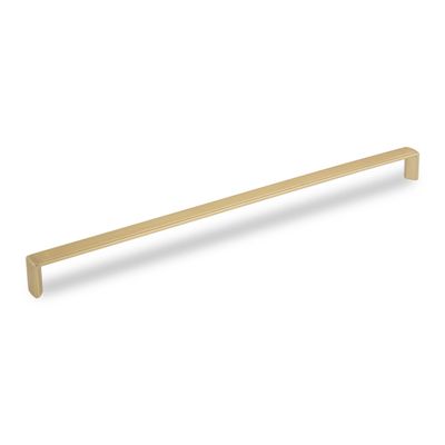 Linden D Handle, 320mm Centres - Satin Brass