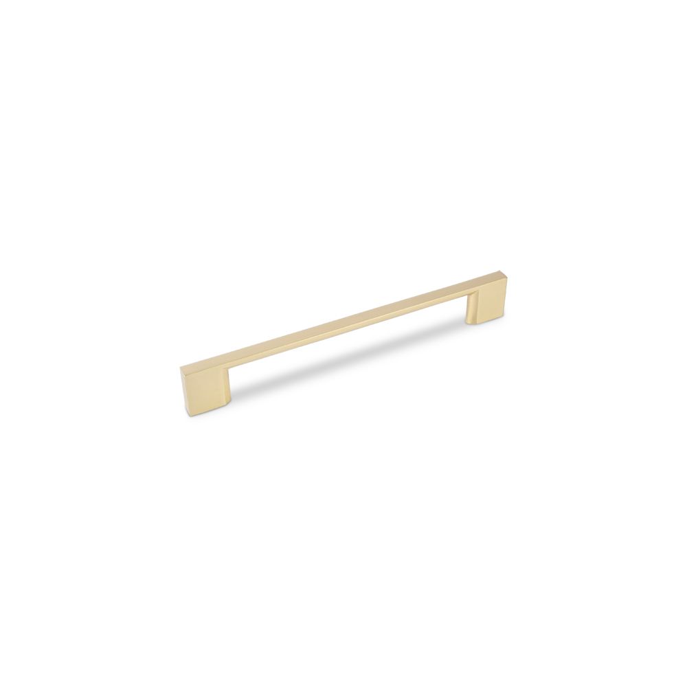 Slim Square D Handle, 160mm Centres - Satin Brass
