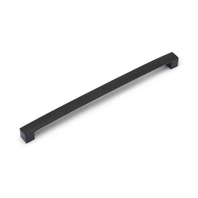 Block Bar D Handle, 320mm Centres - Matt Black