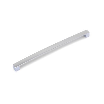 Block Bar D Handle, 256mm Centres - Chrome