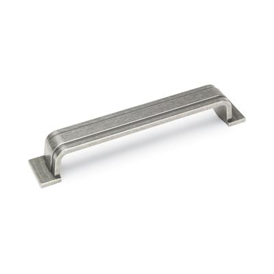 Cromwell Solid D Handle, 160mm Centres - Pewter