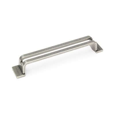 Cromwell Slit D Handle, 160mm Centres - Pewter