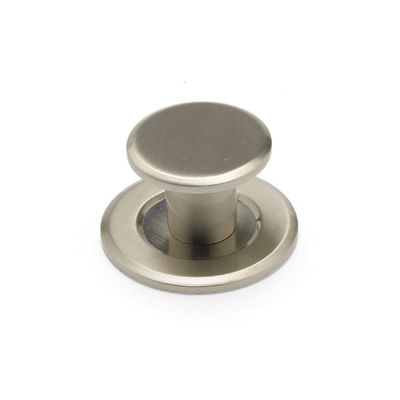 Finesse Round Knob &amp; Back Plate - Brushed Nickel