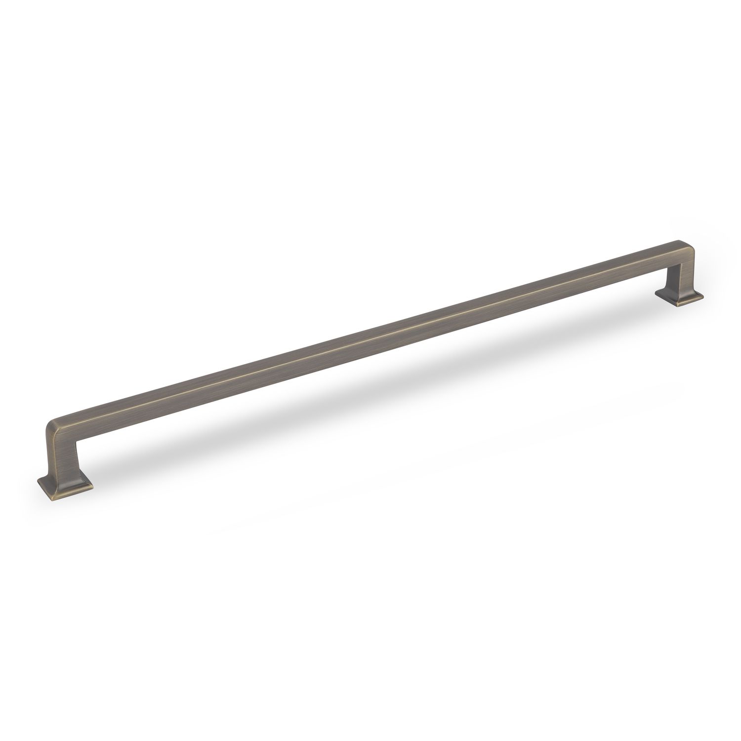 Ines D Handle, 320mm Centres - Antique Brass