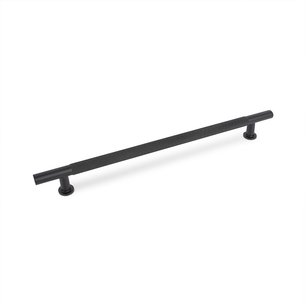 Fender Knurled T Bar Handle, 224mm Centres, Solid Brass - Matt Black