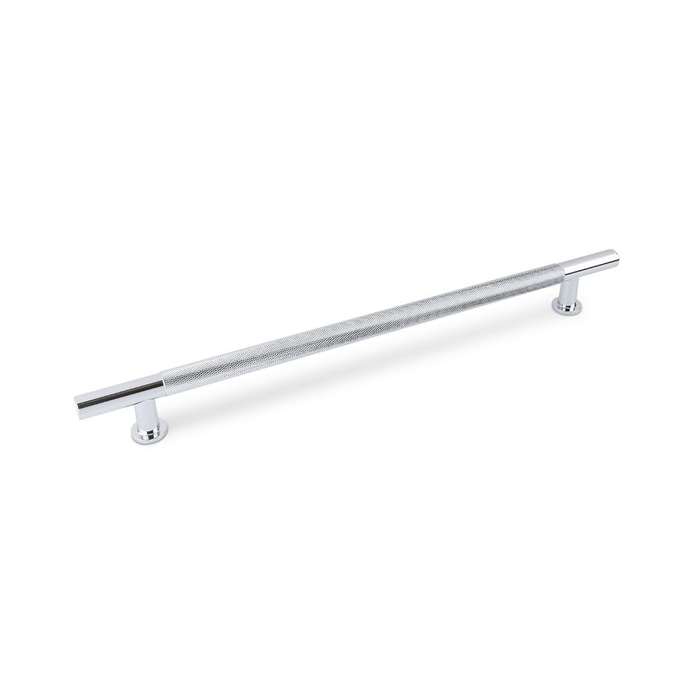 Fender Knurled T Bar Handle, 224mm Centres, Solid Brass - Chrome
