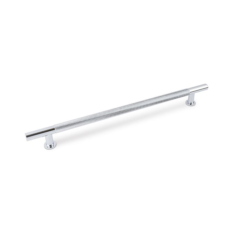 Fender Knurled T Bar Handle, 224mm Centres, Solid Brass - Chrome