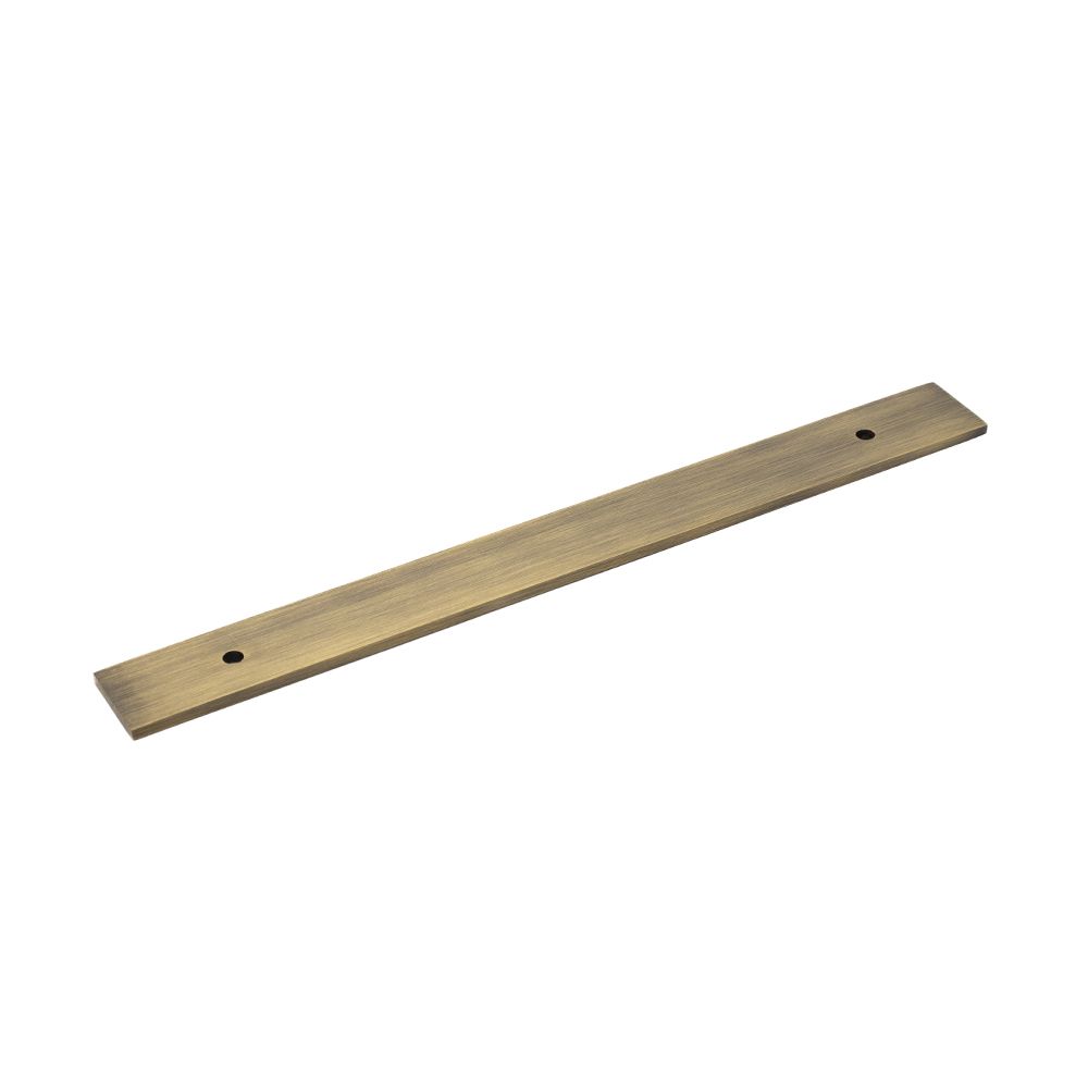 Fender Knurled / Linea Back Plate, 160mm Centres, Solid Brass - Antique Brass