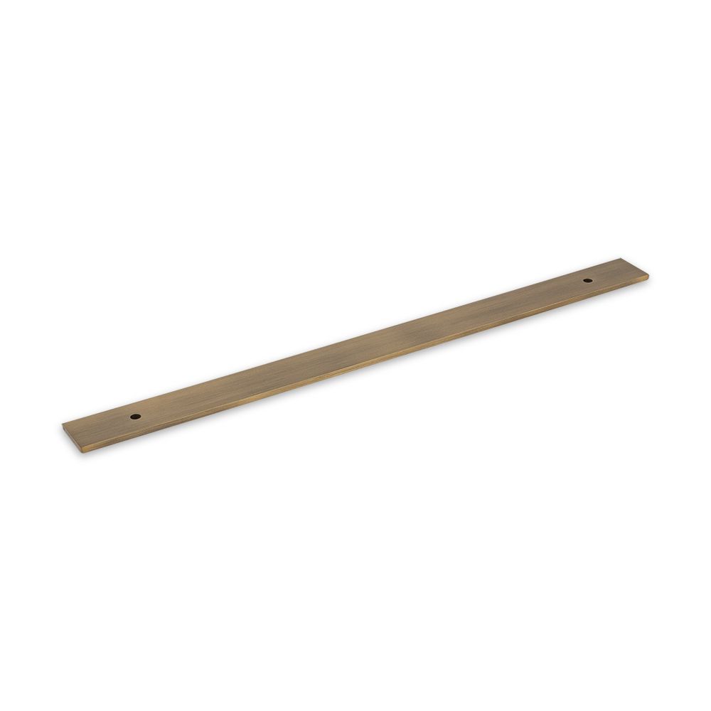 Fender Knurled / Linea Back Plate, 224mm Centres, Solid Brass - Antique Brass
