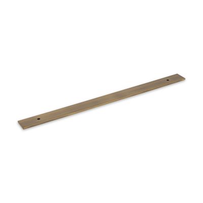 Fender Knurled / Linea Back Plate, 224mm Centres, Solid Brass - Antique Brass