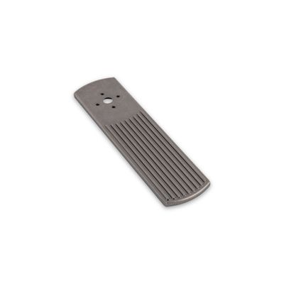 Linden Back Plate, Long, 95mm Long - Pewter