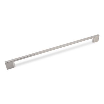 Slim Square D Handle, 320mm Centres - Brushed Nickel
