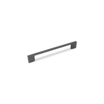 Slim Square D Handle, 160mm Centres - Antique Black