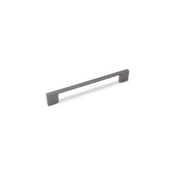 Slim Square D Handle, 160mm Centres - Pewter
