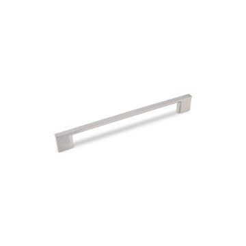 Slim Square D Handle, 192mm Centres - Brushed Nickel