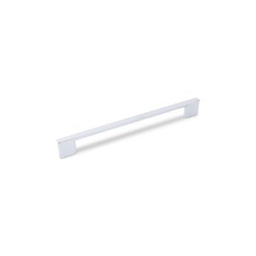 Slim Square D Handle, 192mm Centres - Chrome