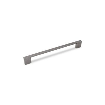 Slim Square D Handle, 192mm Centres - Pewter