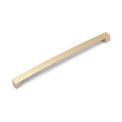 Block Bar D Handle, 320mm Centres - Satin Brass