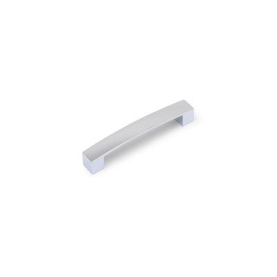 Block Bar D Handle, 128mm Centres - Chrome