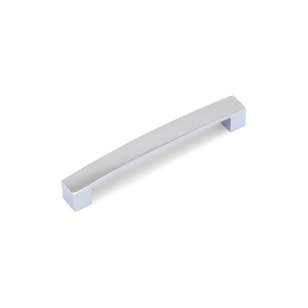 Block Bar D Handle, 160mm Centres - Chrome