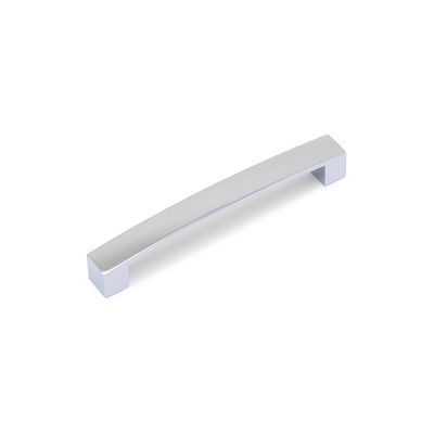 Block Bar D Handle, 160mm Centres - Chrome