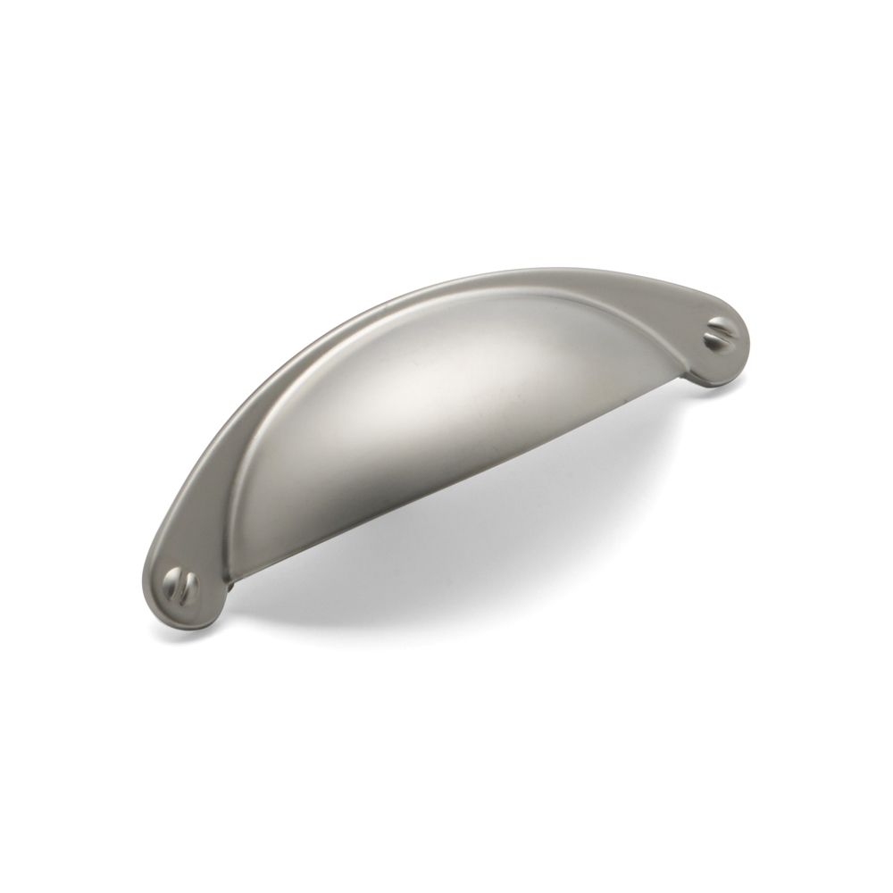 Shaker Cup Handle, 64mm Centres - Satin Nickel