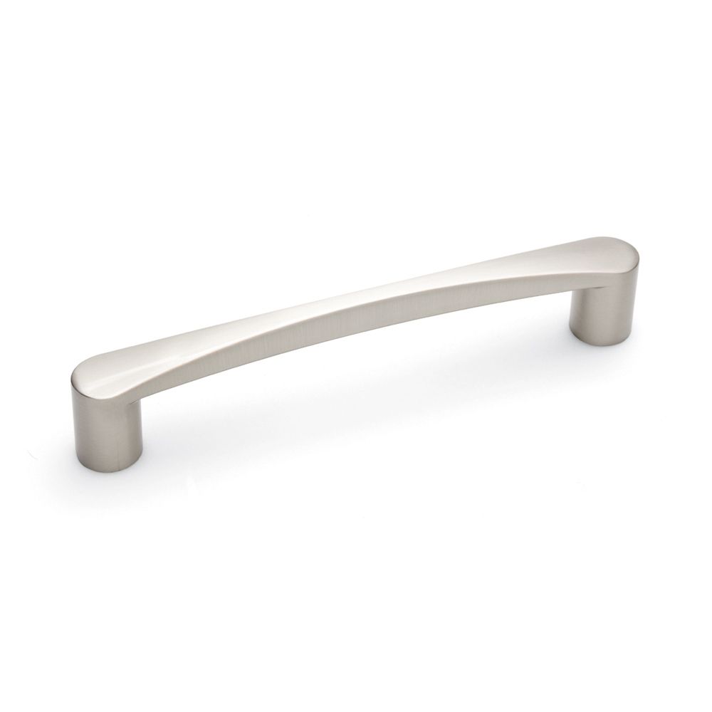 Tapered D Handle, 160mm Centres - Brushed Nickel