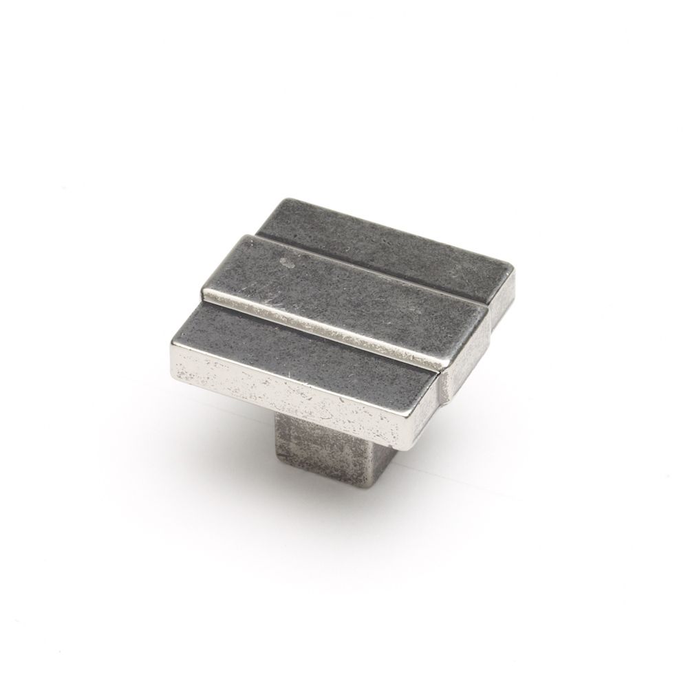 Cromwell Square Knob - Pewter