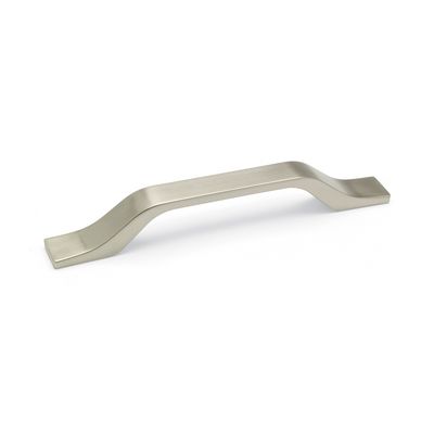 Finesse Strap Handle, 128mm Centres - Brushed Nickel