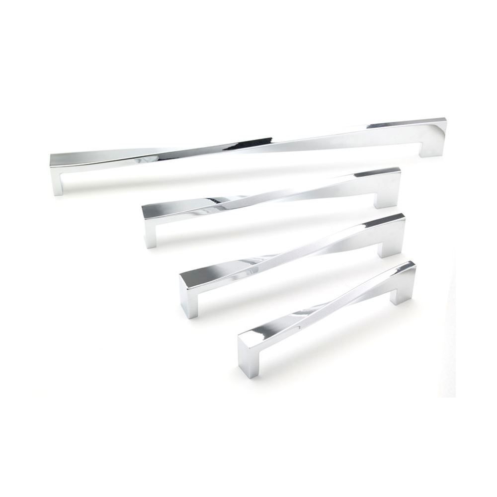Twist D Handle, 128mm Centres - Chrome