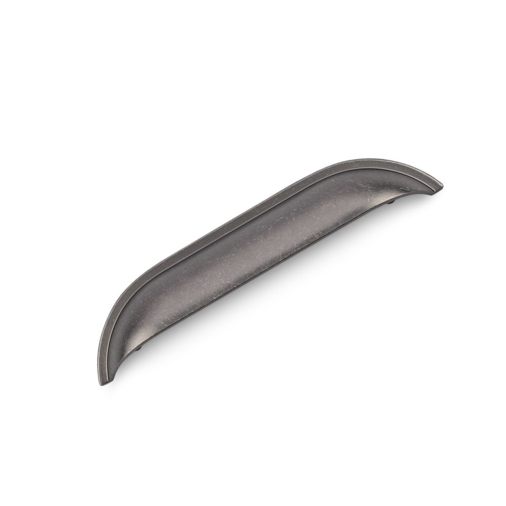 Windsor Shell Handle, 128mm Centres - Pewter