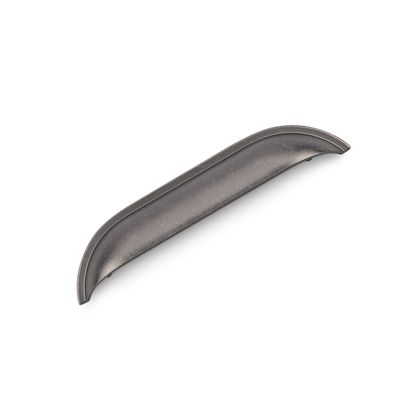 Windsor Shell Handle, 128mm Centres - Pewter