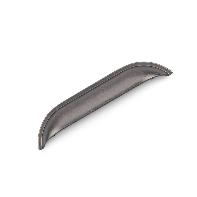 Windsor Shell Handle, 128mm Centres - Pewter