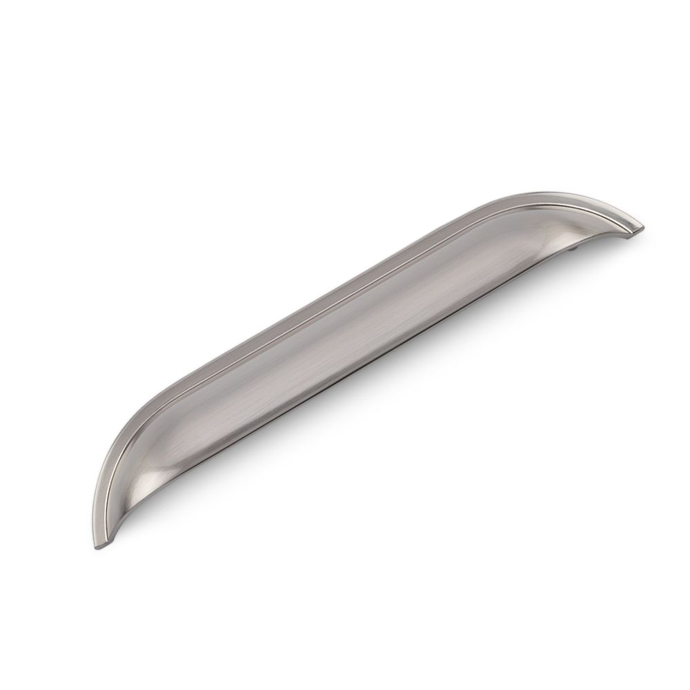 Windsor Shell Handle, 160mm Centres - Brushed Nickel