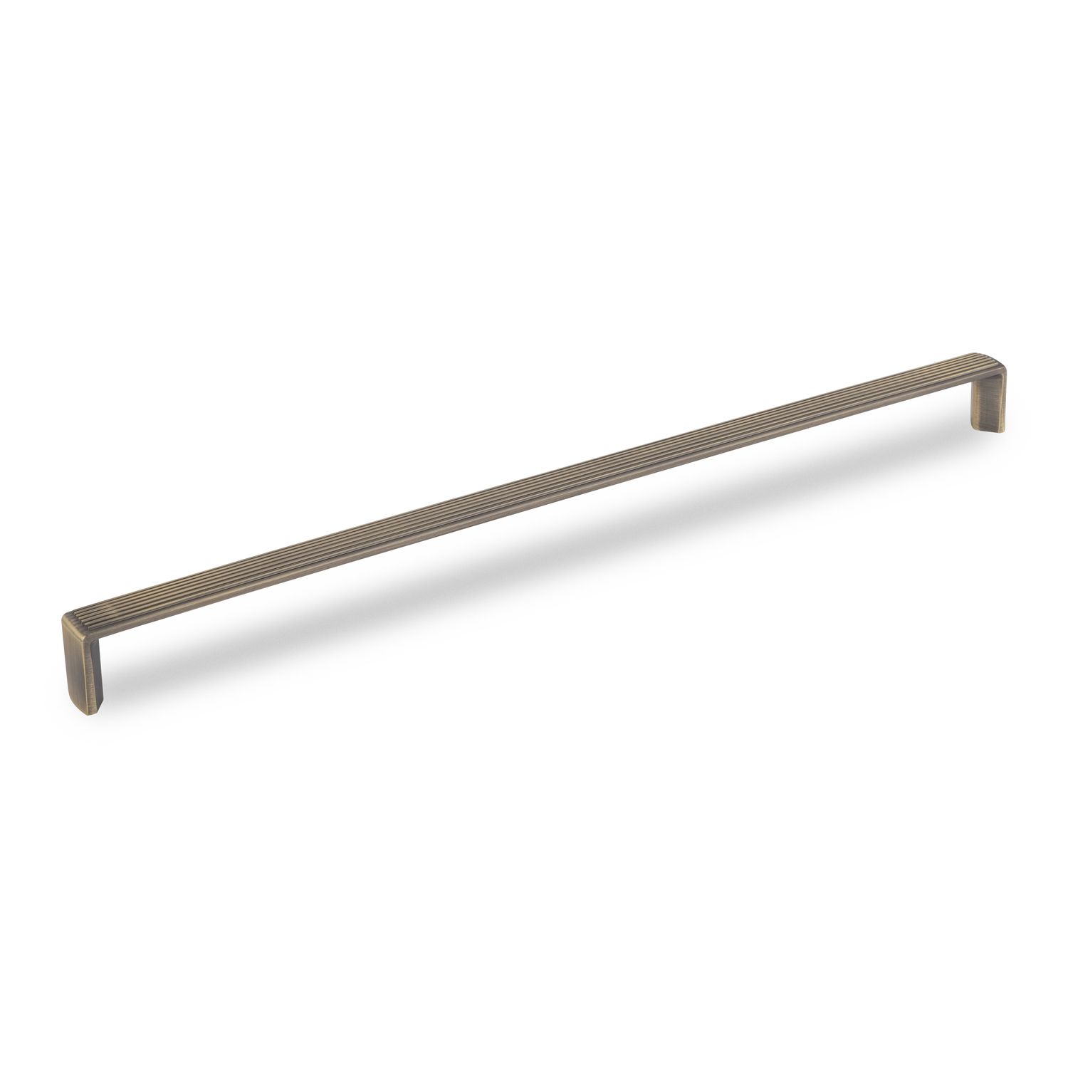 Linden D Handle, 320mm Centres - Antique Brass