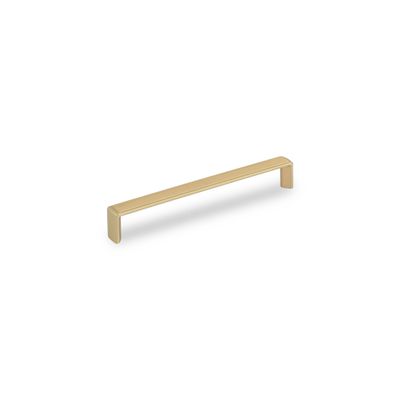 Linden D Handle, 160mm Centres - Satin Brass