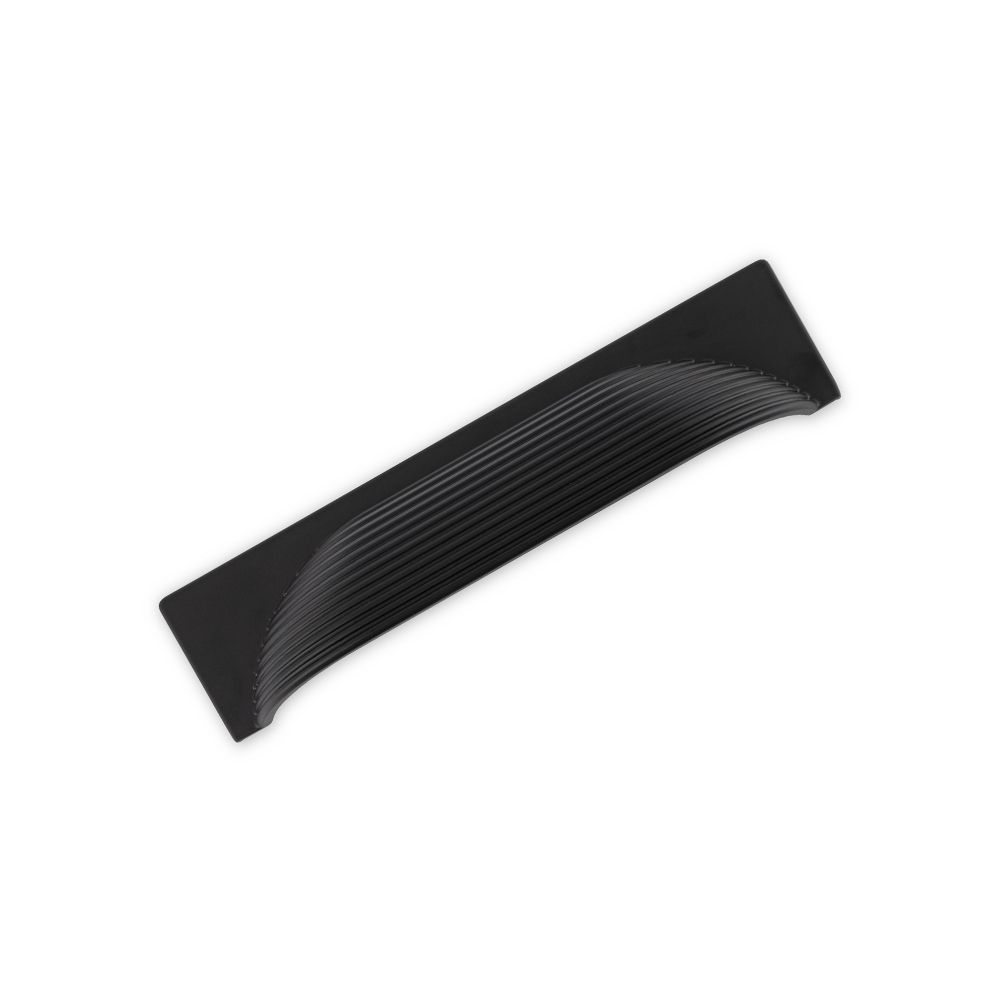 Linden Cup Handle, Reeded Cup, 96mm Centres - Matt Black