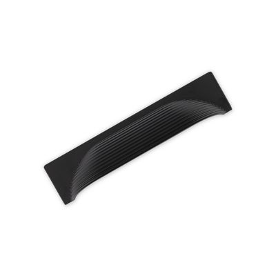 Linden Cup Handle, Reeded Cup, 96mm Centres - Matt Black