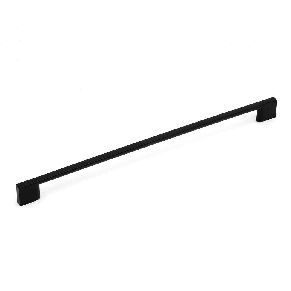 Slim Square D Handle, 320mm Centres - Matt Black