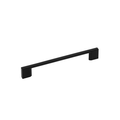 Slim Square D Handle, 160mm Centres - Matt Black