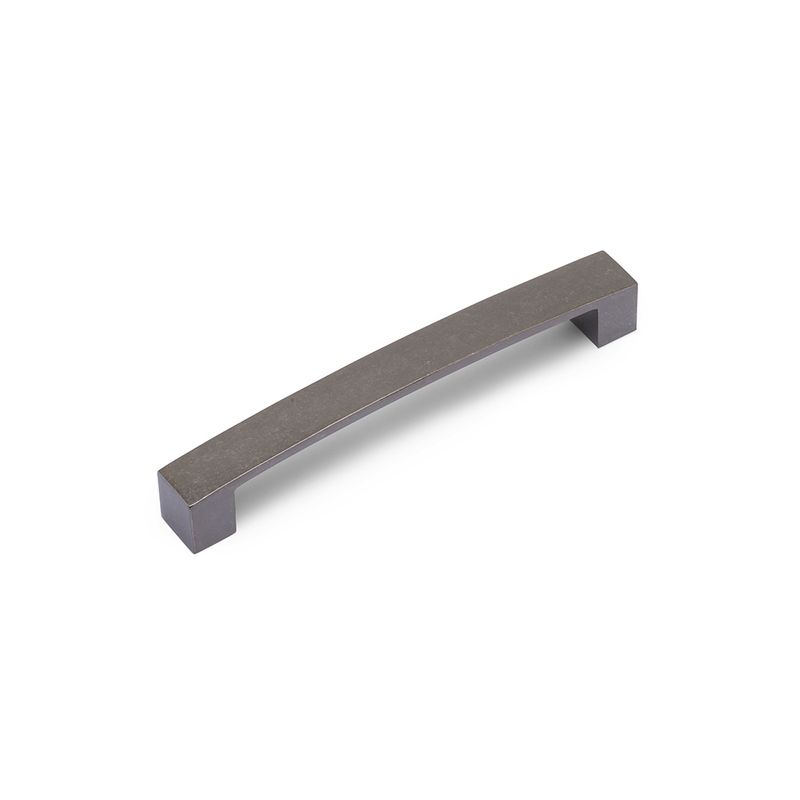 Block Bar D Handle, 160mm Centres - Pewter