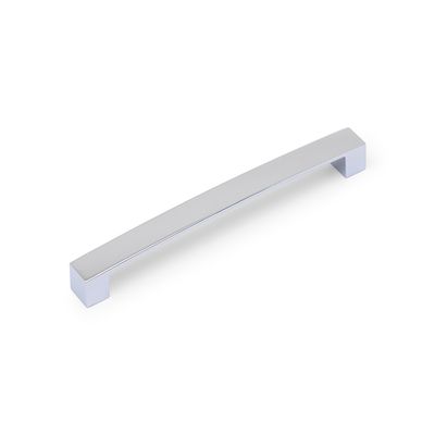 Block Bar D Handle, 192mm Centres - Chrome