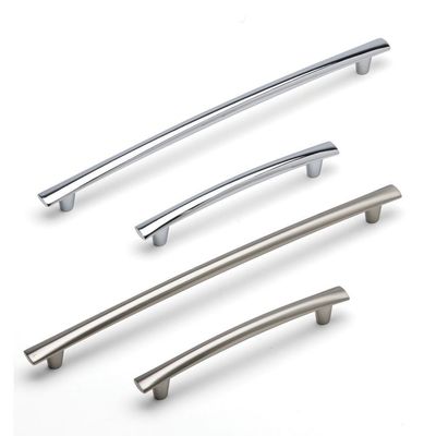 Bow T Bar Handle, 320mm - Brushed Nickel