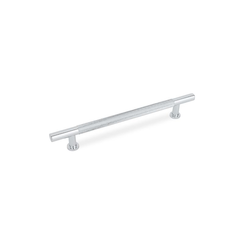 Fender Knurled T Bar Handle, 160mm Centres, Solid Brass - Chrome