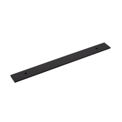 Fender Knurled / Linea Back Plate, 160mm Centres, Solid Brass - Matt Black