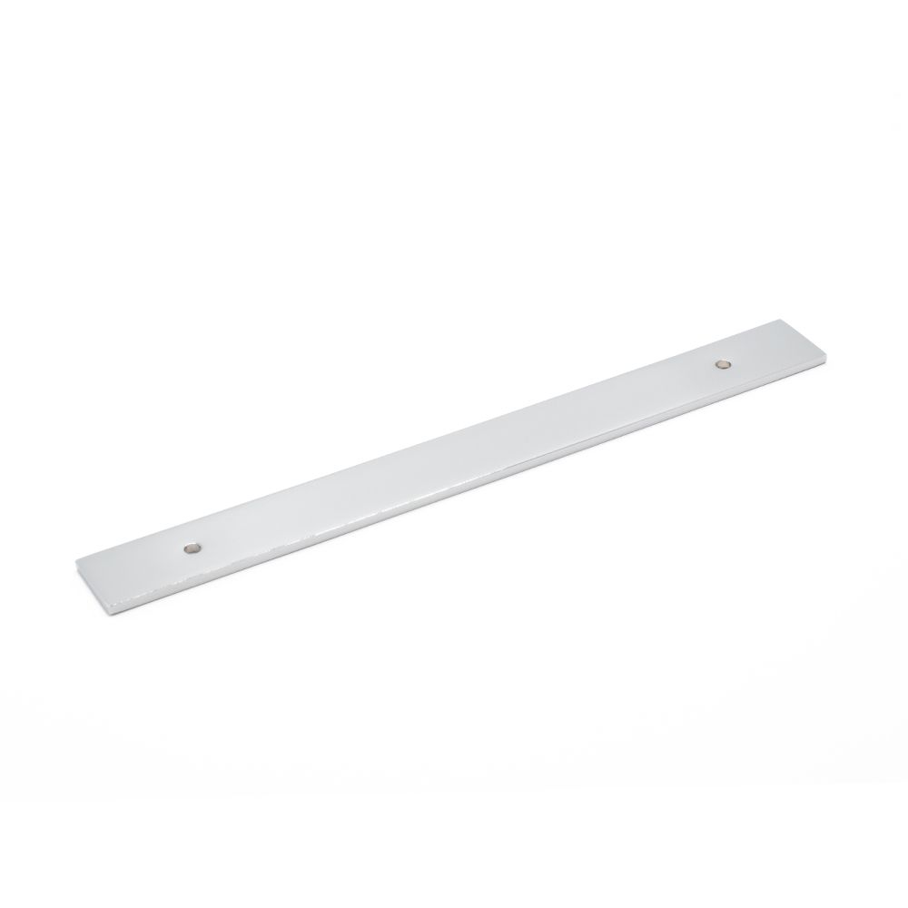 Fender Knurled / Linea Back Plate, 160mm Centres, Solid Brass - Chrome